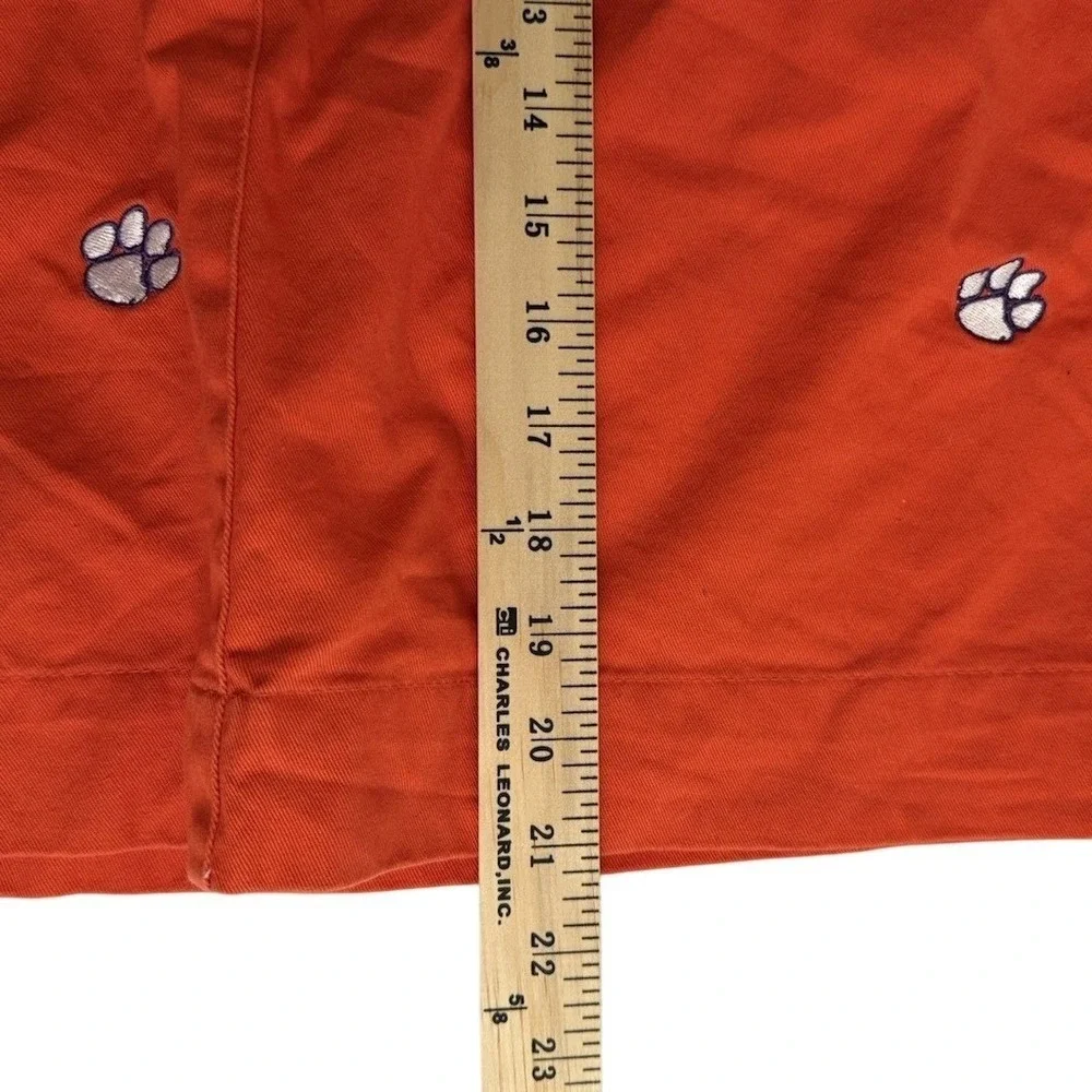 Campus Chinos Clemson Orange Paw Print Embroidered Chino‎ Skirt Women's Size 10